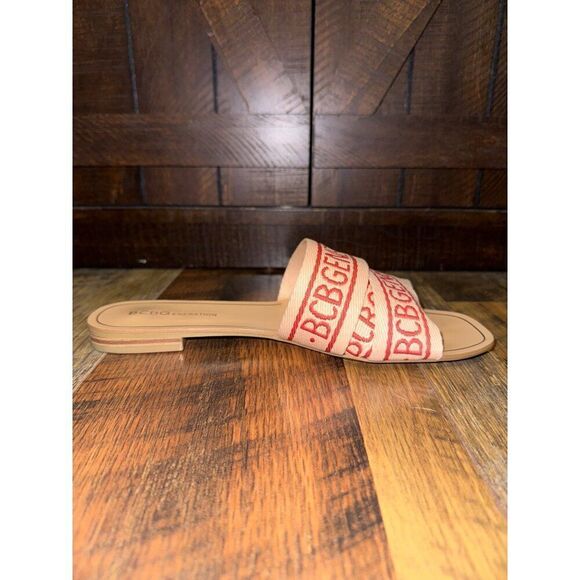 BCBGeneration Kana Tan and Red Sandals Size 8.5 - Picture 5 of 12